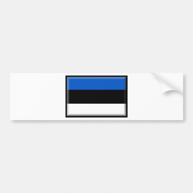 Autocollant De Voiture Drapeau de l'Estonie (Devant)