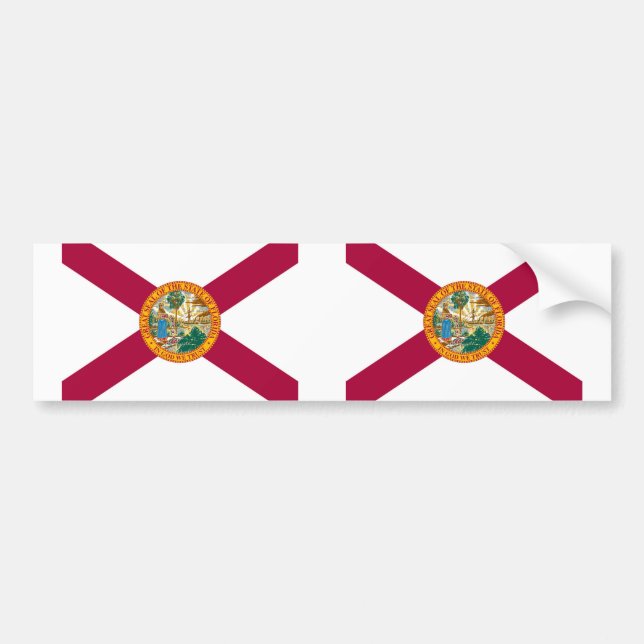 Autocollant De Voiture Drapeau de l'État de Floride (Devant)