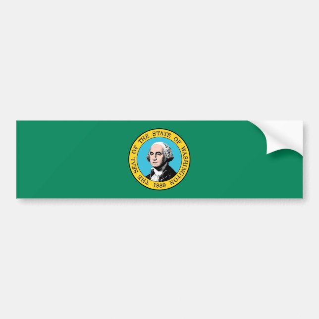 Autocollant De Voiture Drapeau de l'État de Washington (Devant)