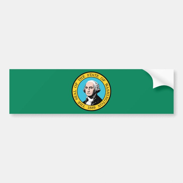 Autocollant De Voiture Drapeau de l'État de Washington (Devant)