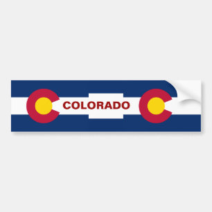 Autocollant De Voiture Drapeau de l'État du Colorado