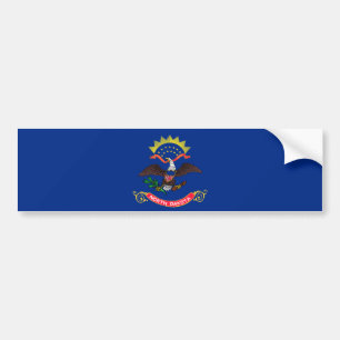 Autocollant De Voiture Drapeau de l'État du Dakota du Nord (Dakota du Nor