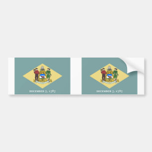 Autocollant De Voiture Drapeau de l'État du Delaware