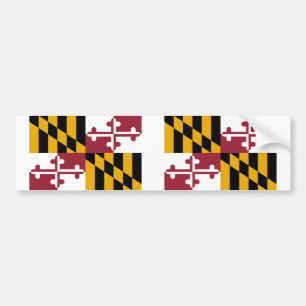 Autocollant De Voiture drapeau de l'État du Maryland