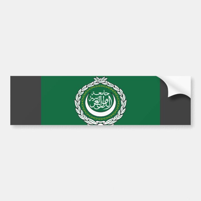 Autocollant De Voiture Drapeau de ligue arabe (Devant)