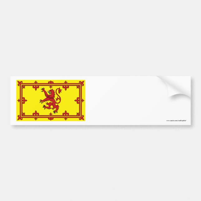 Autocollant De Voiture Drapeau de lion de l'Ecosse (Devant)
