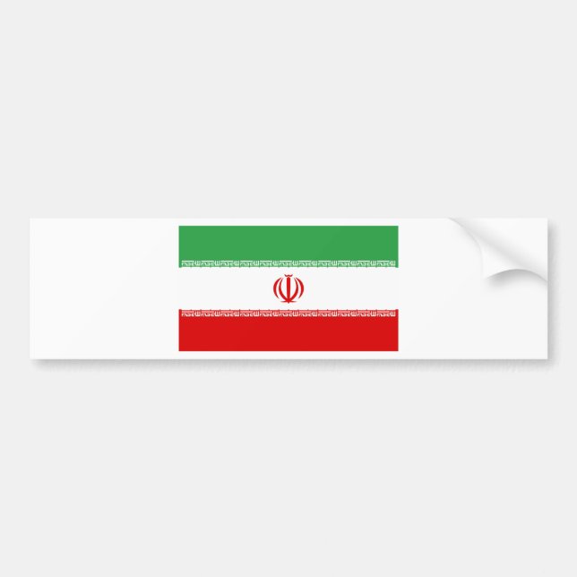 Autocollant De Voiture Drapeau de l'Iran (Devant)