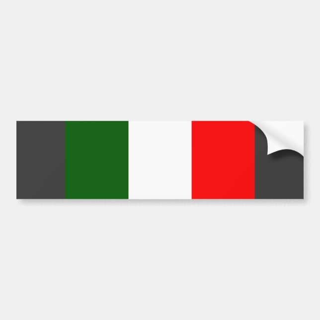 Autocollant De Voiture Drapeau de l'Italie (Devant)