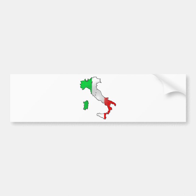 Autocollant De Voiture Drapeau de l'Italie (Devant)
