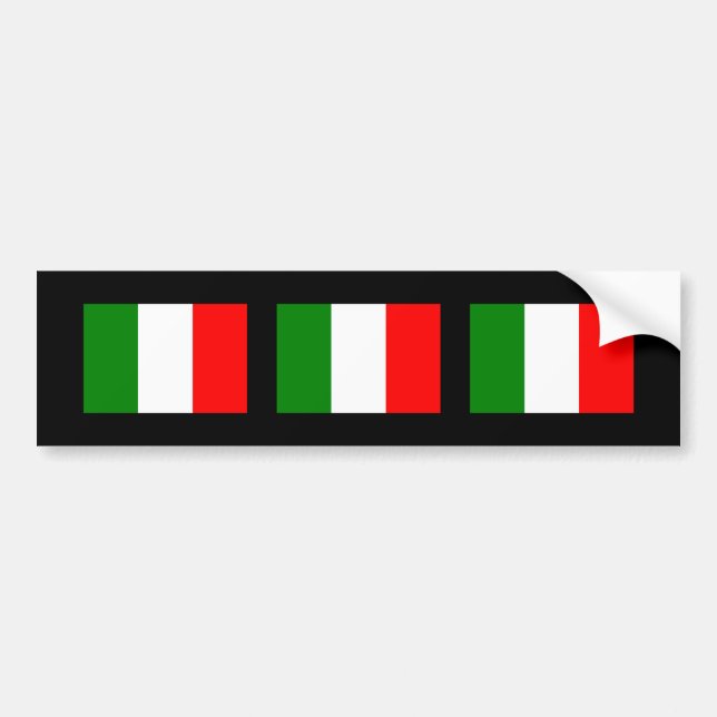 Autocollant De Voiture Drapeau de l'Italie (Devant)