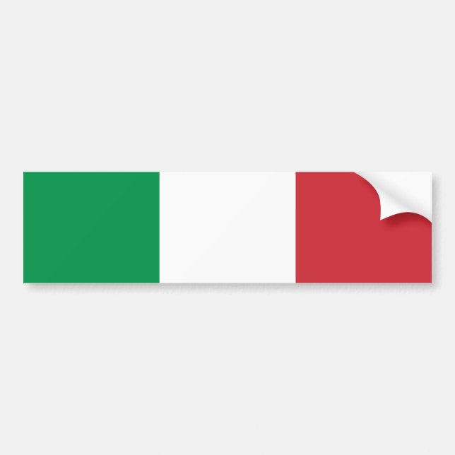 Autocollant De Voiture Drapeau de l'Italie (Devant)