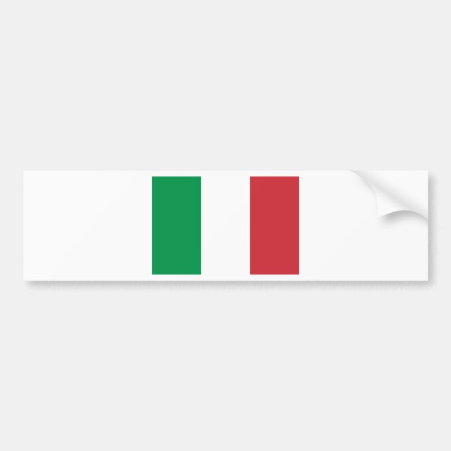 Autocollant De Voiture Drapeau de l'Italie (Devant)