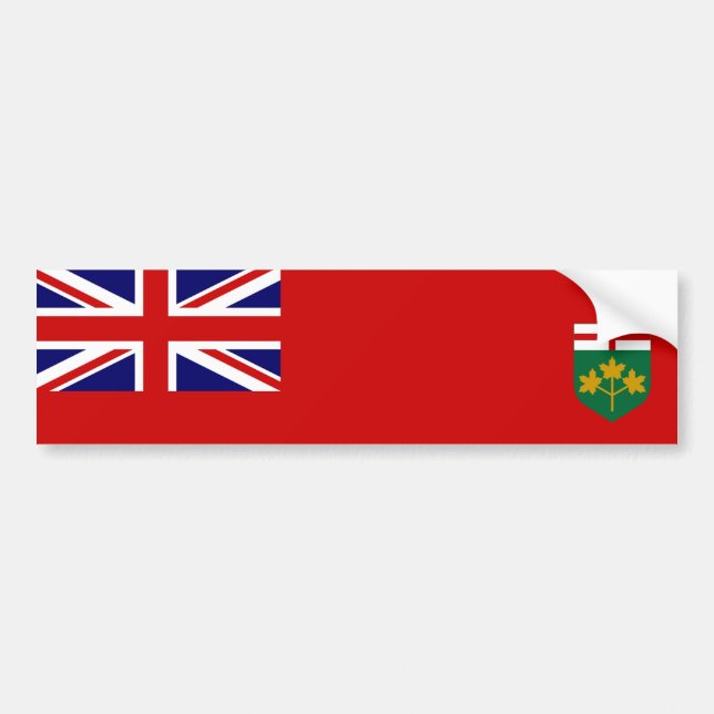 Autocollant De Voiture Drapeau de l'Ontario (Devant)