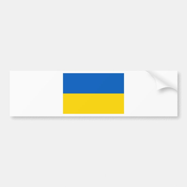 Autocollant De Voiture Drapeau de l'Ukraine (Devant)