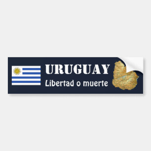 Autocollant De Voiture Drapeau de l'Uruguay + Adhésif pour pare-chocs de