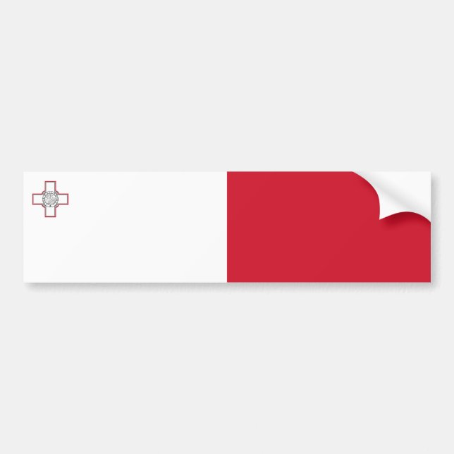 Autocollant De Voiture Drapeau de Malte (Devant)