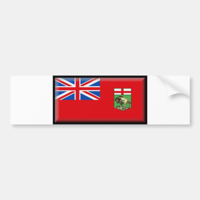 Autocollant De Voiture Drapeau de Manitoba (Devant)