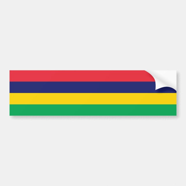 Autocollant De Voiture Drapeau de Maurice (Devant)