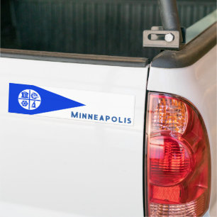 Autocollant De Voiture Drapeau de Minneapolis