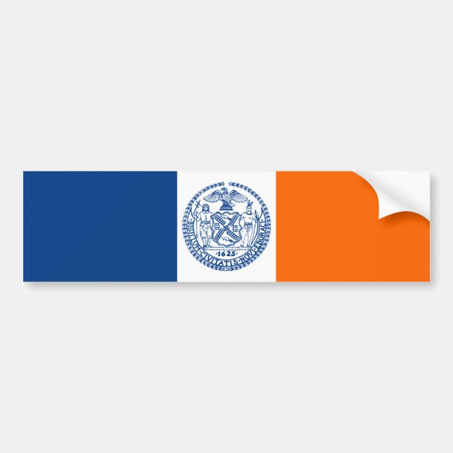 Autocollant De Voiture Drapeau de New York (Devant)