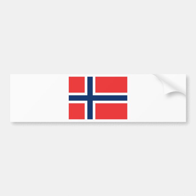 Autocollant De Voiture Drapeau de Norway (Devant)