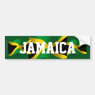 Autocollant De Voiture Drapeau de ondulation de la Jamaïque