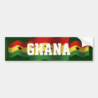 Drapeau de ondulation du Ghana