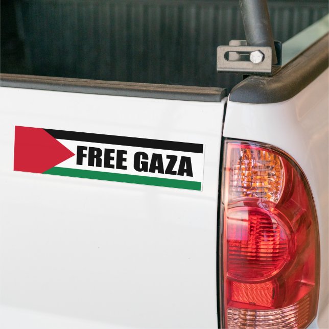 Autocollant De Voiture Drapeau de Palestine, Sauvez Gaza, Libérez Gaza (Sur camion)