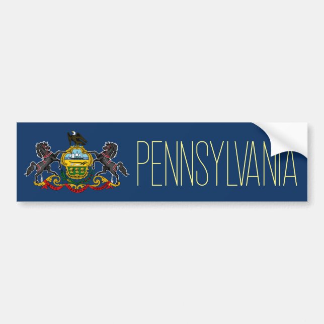Autocollant De Voiture Drapeau de Pennsylvanie (Devant)