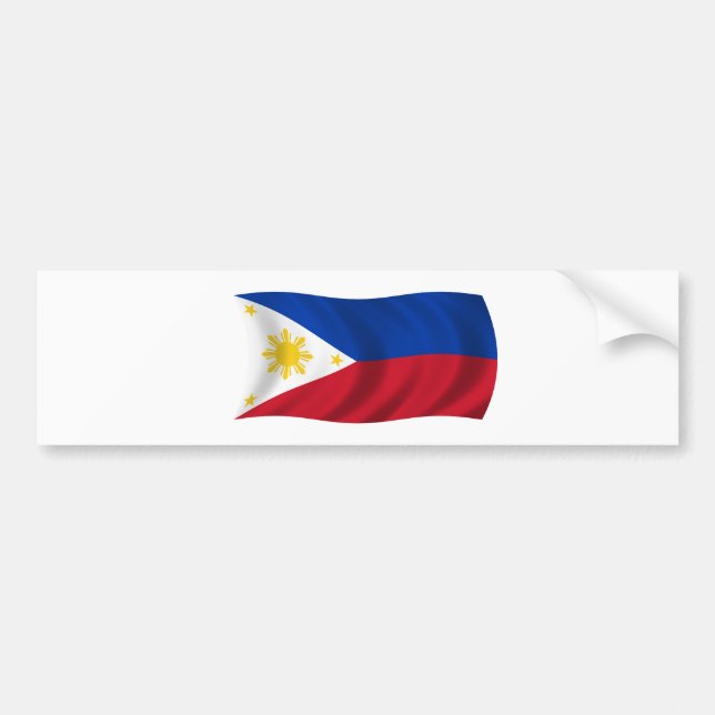 Autocollant De Voiture Drapeau de Philippines (Devant)