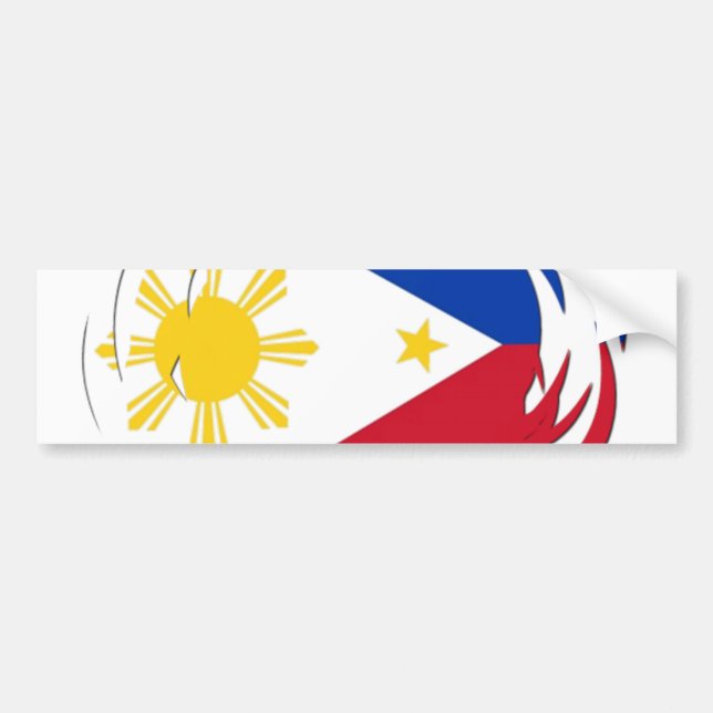 Autocollant De Voiture Drapeau de Philippines (Devant)