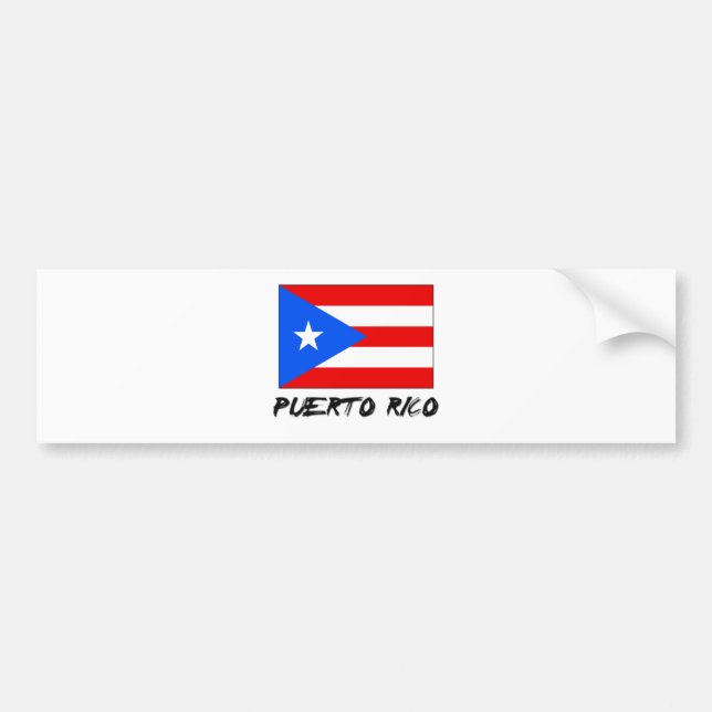 Autocollant De Voiture Drapeau de Porto Rico (Devant)