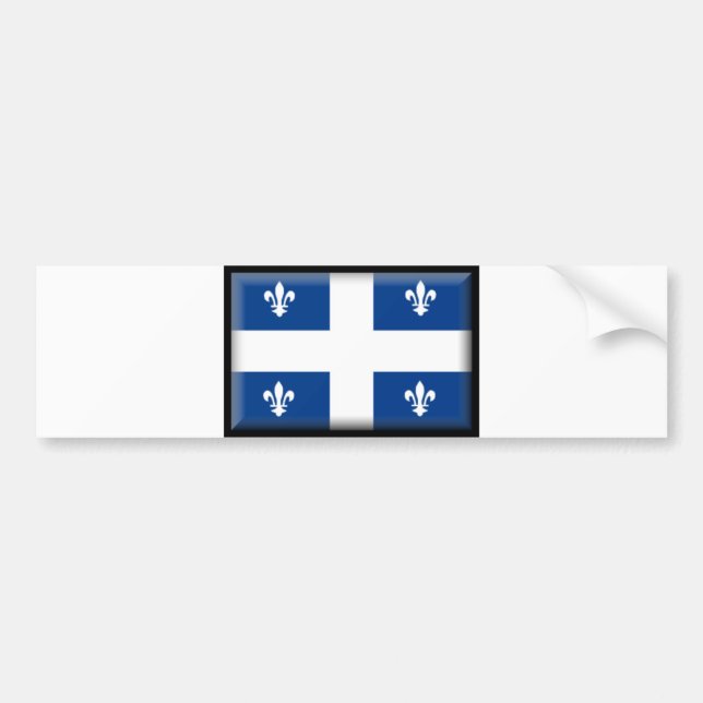Autocollant De Voiture Drapeau de Québec (Devant)