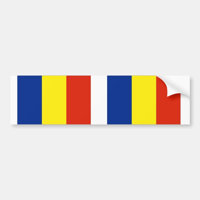 Autocollant De Voiture Drapeau de Roumanie (Devant)