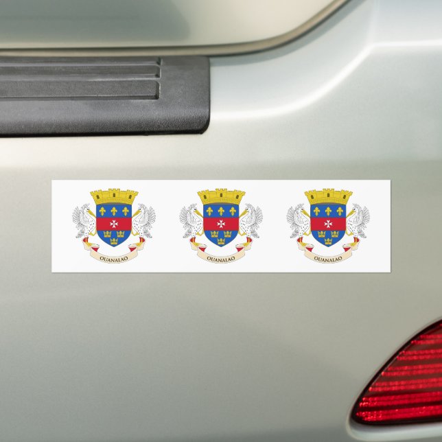 Autocollant De Voiture Drapeau de Saint-Barthélemy (En voiture)