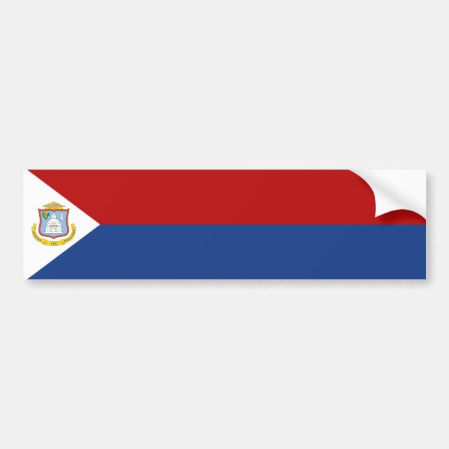 Autocollant De Voiture Drapeau de Saint-Martin (Devant)