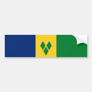 Autocollant De Voiture Drapeau de Saint-Vincent