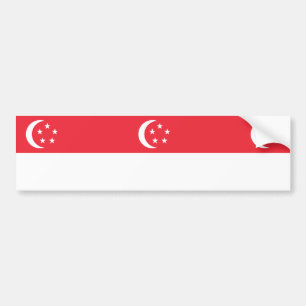 Autocollant De Voiture Drapeau de Singapour