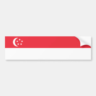 Autocollant De Voiture Drapeau de Singapour