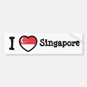 Autocollant De Voiture Drapeau de Singapour