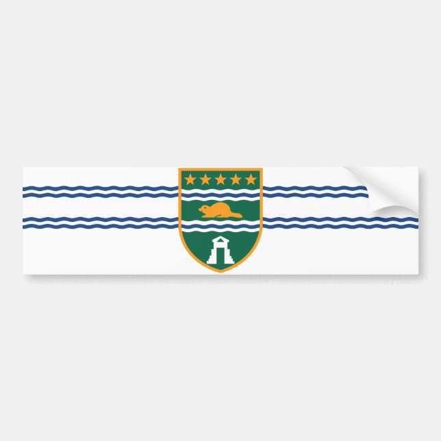 Autocollant De Voiture Drapeau de Surrey (Colombie-Britannique, Canada) (Devant)