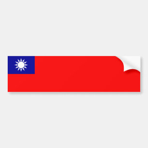 Autocollant De Voiture Drapeau de Taïwan