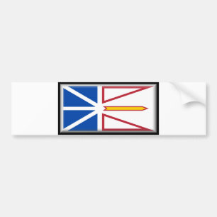 Autocollant De Voiture Drapeau de Terre-Neuve et de Labrador