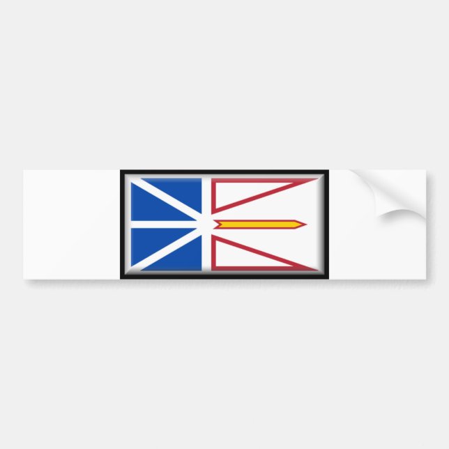 Autocollant De Voiture Drapeau de Terre-Neuve et de Labrador (Devant)