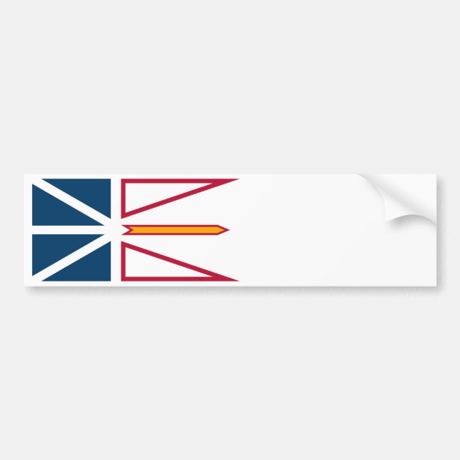 Autocollant De Voiture Drapeau de Terre-Neuve-et-Labrador (Canada) (Devant)