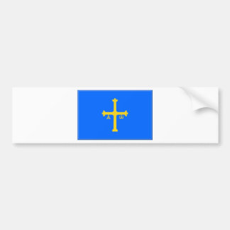 Autocollant De Voiture Drapeau des Asturies (Espagne)