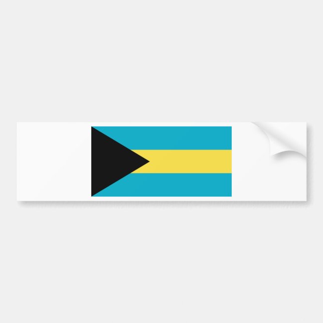 Autocollant De Voiture Drapeau des Bahamas (Devant)