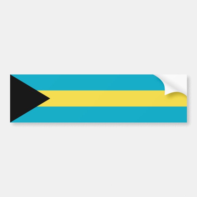 Autocollant De Voiture Drapeau des Bahamas (Devant)