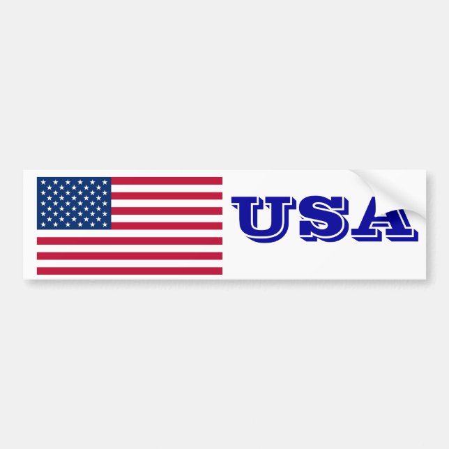 Autocollant De Voiture Drapeau des Etats-Unis (Devant)