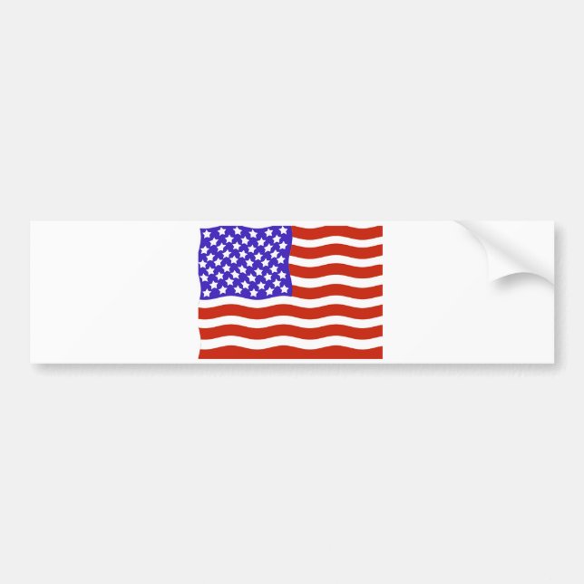 Autocollant De Voiture Drapeau des Etats-Unis (Devant)